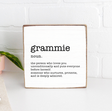 Load image into Gallery viewer, Grammie Definition Decorative Wooden Block
