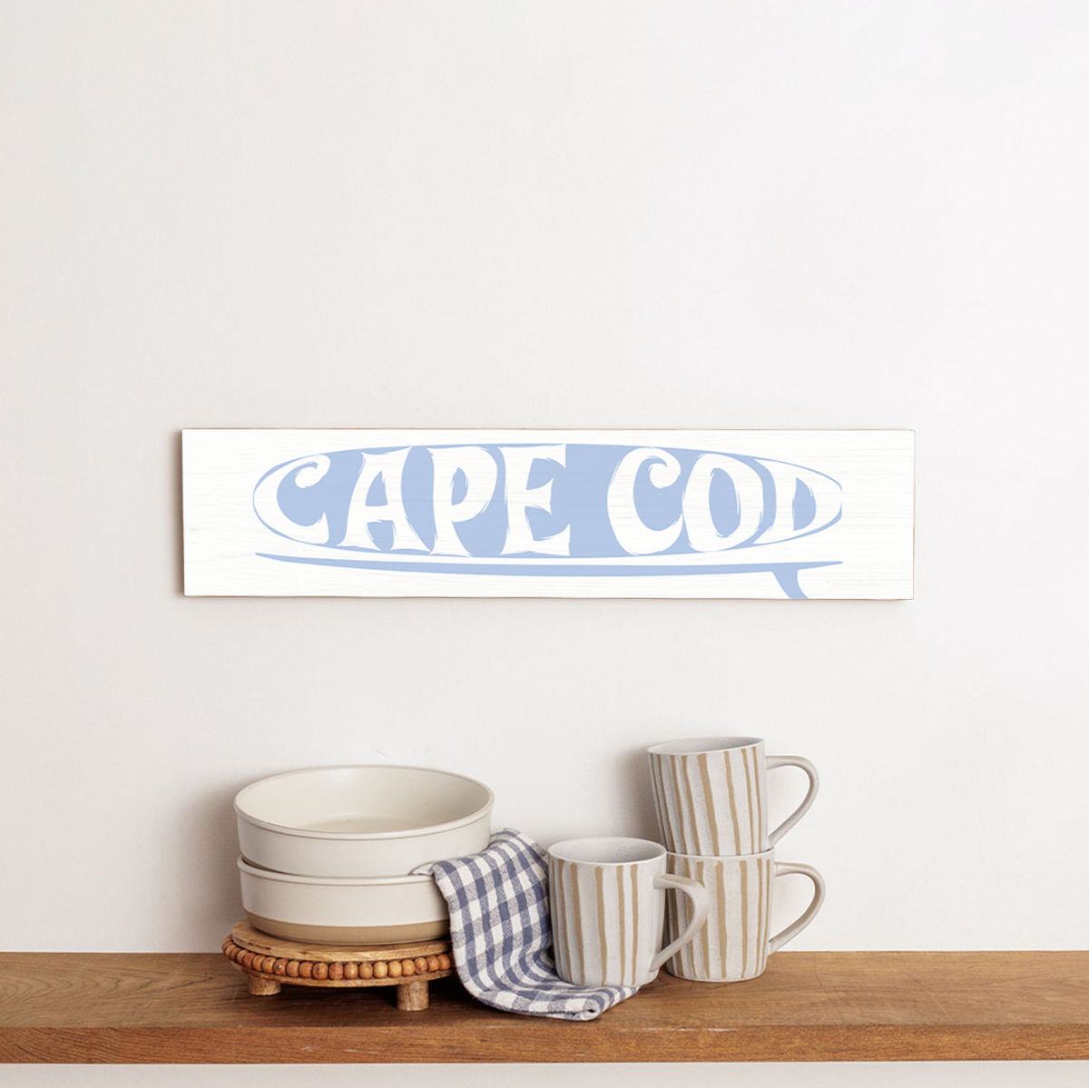 Surf Cape Cod Barn Wood Sign