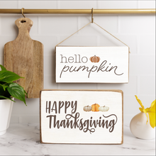 Load image into Gallery viewer, Hello Pumpkin Twine Hanging Sign
