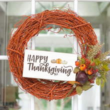 Load image into Gallery viewer, Happy Thanksgiving Twine Hanging Sign
