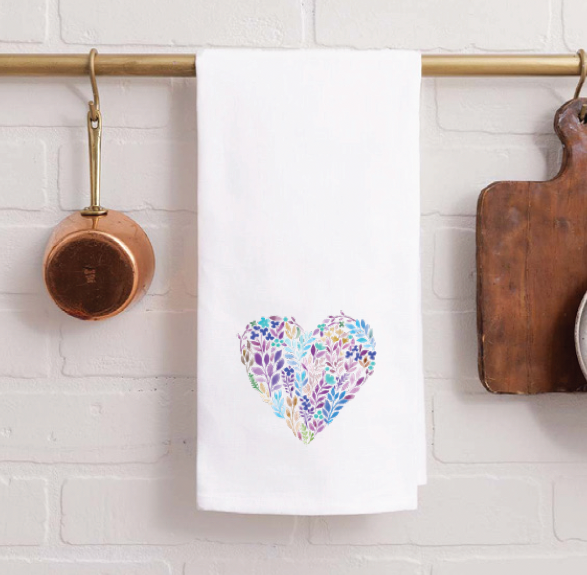 Mosaic Heart Tea Towel