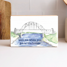 Load image into Gallery viewer, Watercolor Bridge Decorative Wooden Block
