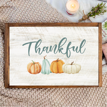 Load image into Gallery viewer, Thankful Wooden Serving Tray
