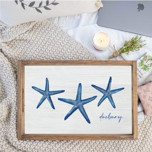 Personalized Starfish Wooden Serving Tray