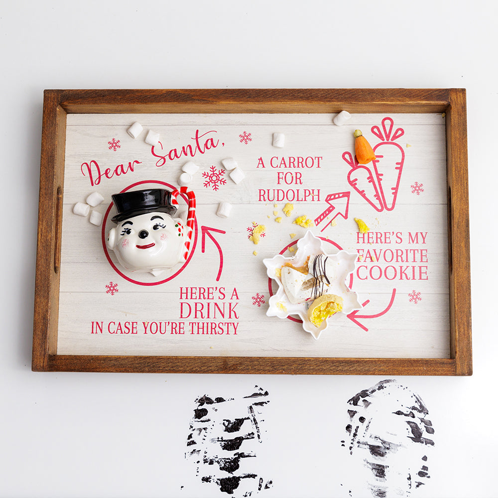 Dear Santa Wooden Serving Tray