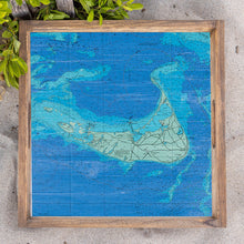 Load image into Gallery viewer, Nantucket Chart Map Wooden Serving Tray
