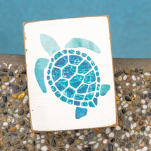 Load image into Gallery viewer, Turtle Decorative Wooden Block
