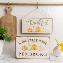 Load image into Gallery viewer, Personalized Fall Home Sweet Home Decorative Wooden Block
