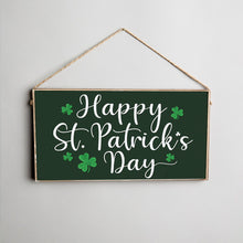 Load image into Gallery viewer, Happy St. Patrick&#39;s Day Twine Hanging Sign
